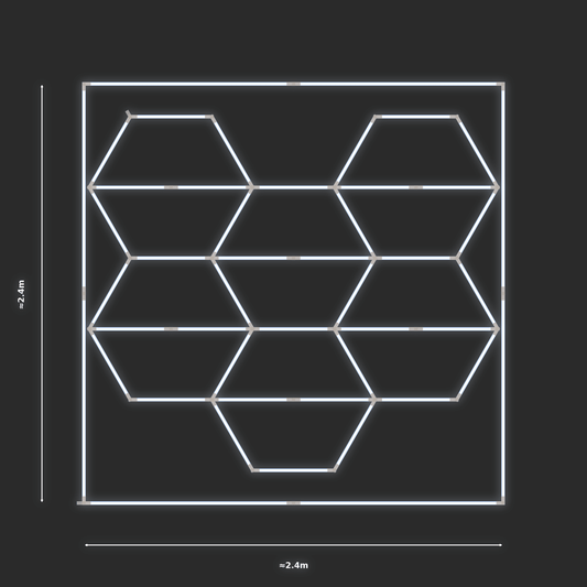 ULTRABEAM LED Light Kit Hex Vertical 2.1x2.4m 234W — Cool White