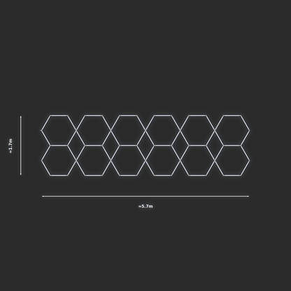 ULTRABEAM LED Light Kit Hex Parallel 1.7x5.7m 396W — None