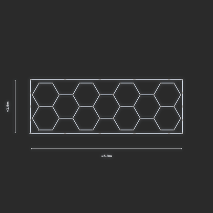ULTRABEAM LED Light Kit Hex Classic 5.2x1.7m 300W — Cool White