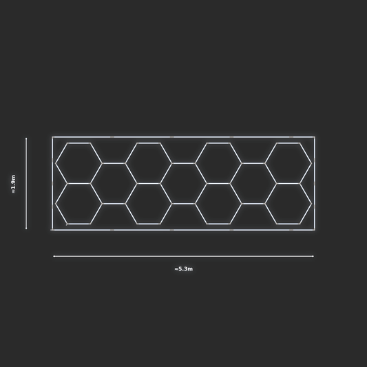 ULTRABEAM LED Light Kit Hex Classic 5.2x1.7m 300W — Cool White