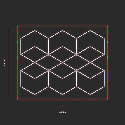 ULTRABEAM LED Light Kit Chevron 1.9x2.5m 264W — Red