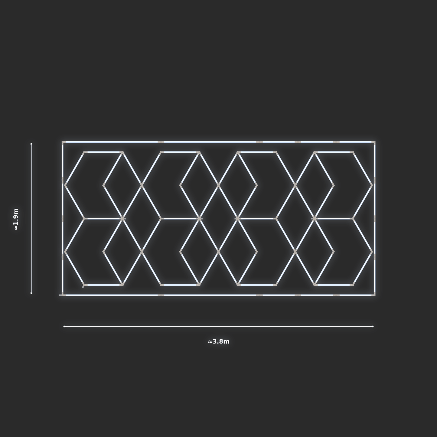 ULTRABEAM LED Light Kit Chevron 3.8x1.7m 360W — Cool White