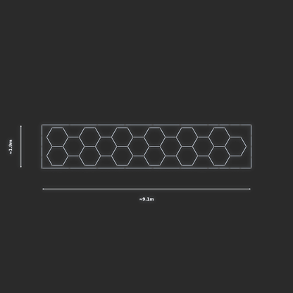 ULTRABEAM LED Light Kit Hex Classic 8.7x1.7m 480W — Cool White