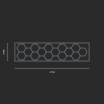ULTRABEAM LED Light Kit Hex Classic 7.3x1.7m 402W — Cool White