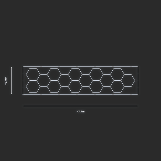 ULTRABEAM LED Light Kit Hex Classic 7.3x1.7m 402W — Cool White
