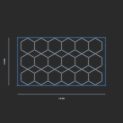 ULTRABEAM LED Light Kit Hex Parallel 4.9x2.8m 558W — Blue