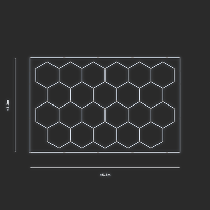 ULTRABEAM LED Light Kit Hex Classic 3.1x4.9m 504W — Cool White