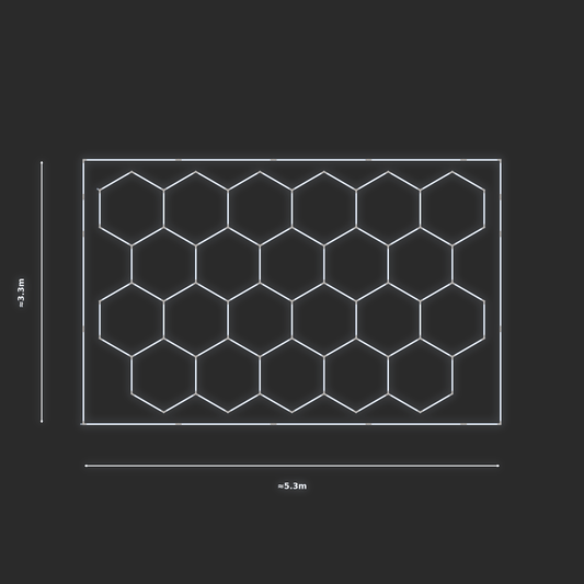 ULTRABEAM LED Light Kit Hex Classic 3.1x4.9m 504W — Cool White