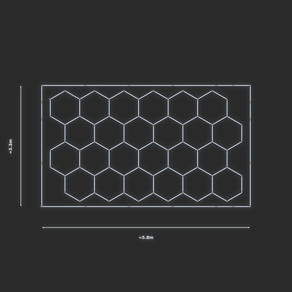 ULTRABEAM LED Light Kit Hex Classic 3.1x5.3m 546W — Cool White