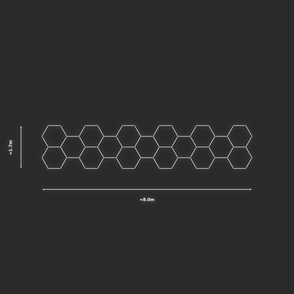 ULTRABEAM LED Light Kit Hex Classic 8x1.7m 456W — None