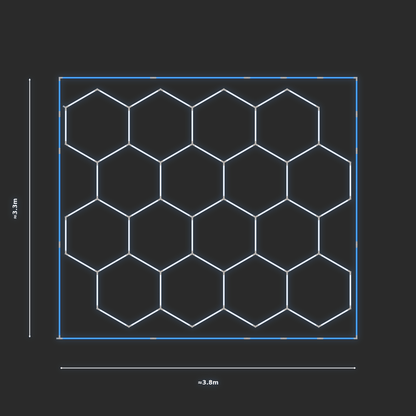 ULTRABEAM LED Light Kit Hex Classic 3.1x3.7m 378W — Blue