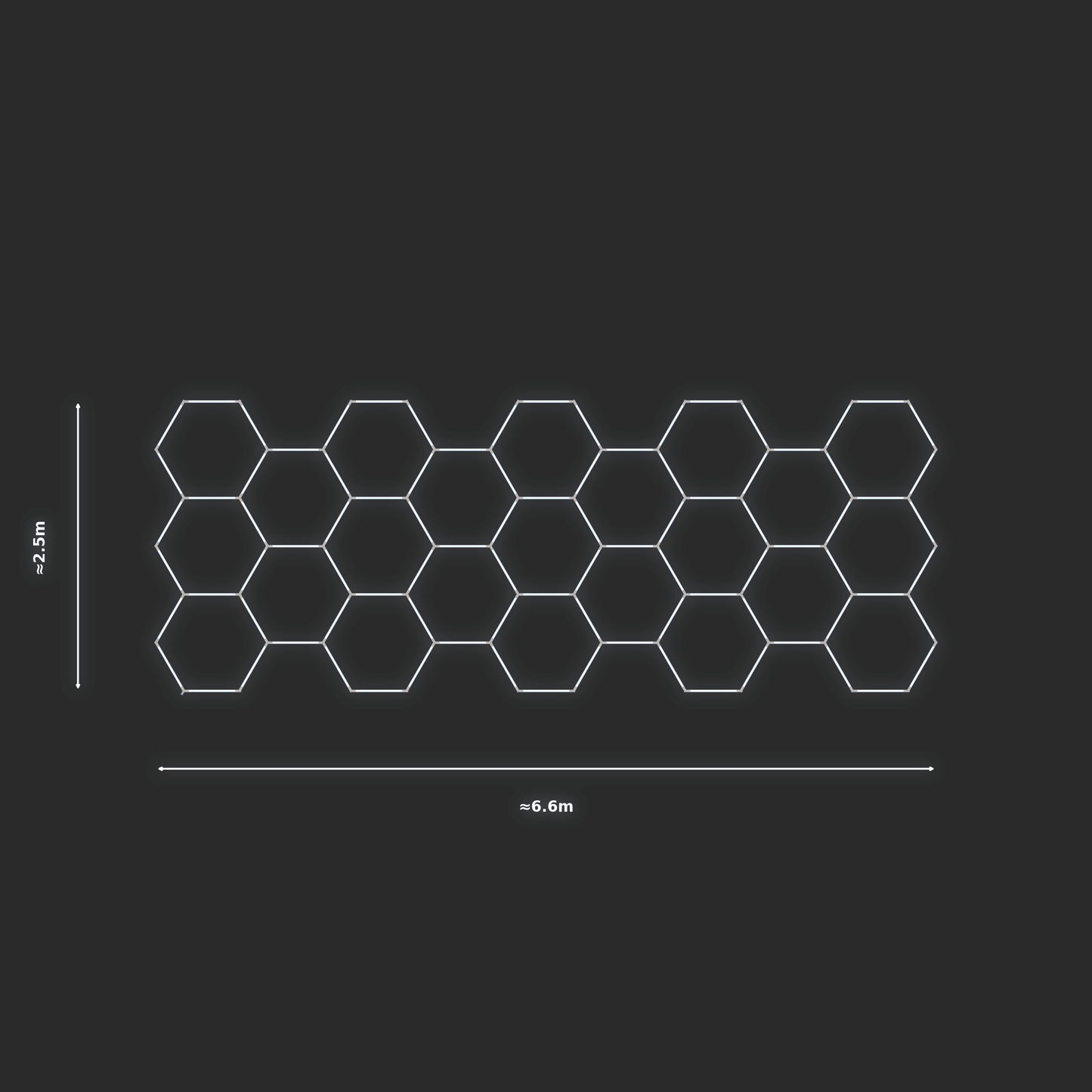 ULTRABEAM LED Light Kit Hex Classic 6.6x2.5m 552W — None