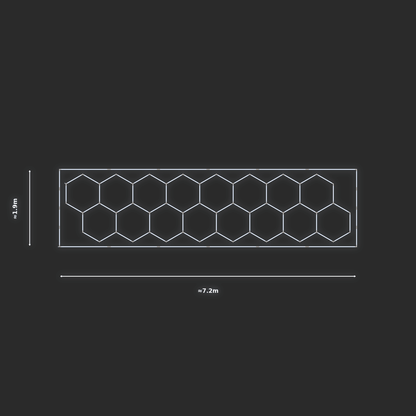 ULTRABEAM LED Light Kit Hex Classic 1.7x6.9m 402W — Cool White