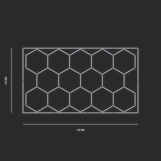 ULTRABEAM LED Light Kit Hex Classic 2.4x4.1m 342W — Cool White