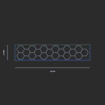 ULTRABEAM LED Light Kit Hex Classic 8.7x1.7m 480W — Blue