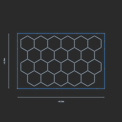 ULTRABEAM LED Light Kit Hex Classic 3.1x4.9m 504W — Blue