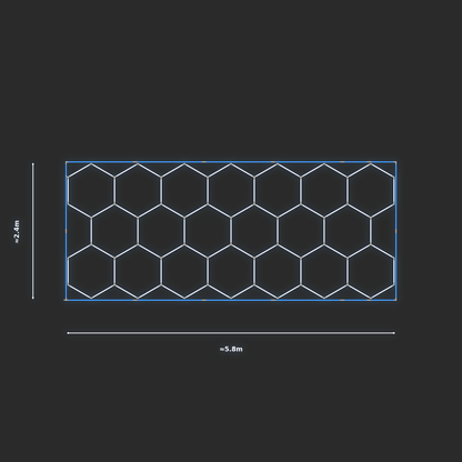 ULTRABEAM LED Light Kit Hex Classic 2.4x5.7m 474W — Blue