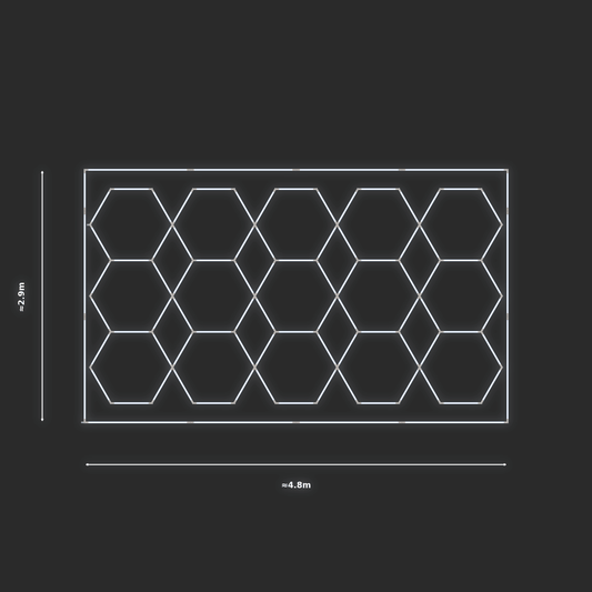 ULTRABEAM LED Light Kit Hex Parallel 2.5x4.7m 480W — Cool White