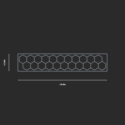ULTRABEAM LED Light Kit Hex Classic 1.7x9.4m 546W — Cool White