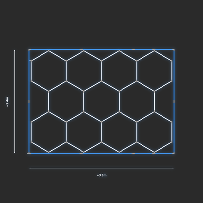 ULTRABEAM LED Light Kit Hex Classic 2.4x3.3m 276W — Blue