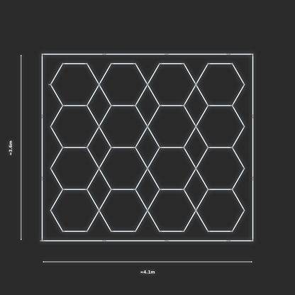 ULTRABEAM LED Light Kit Hex Parallel 3.3x3.8m 504W — Cool White