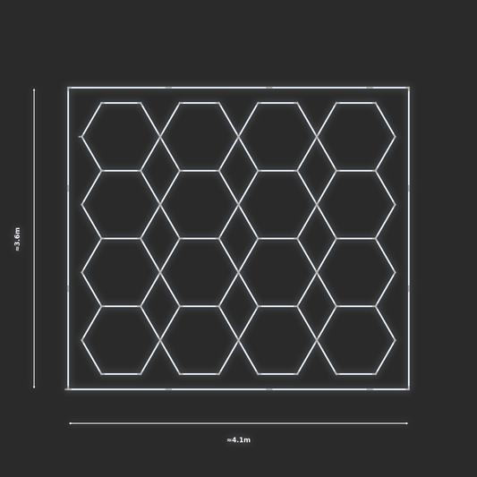 ULTRABEAM LED Light Kit Hex Parallel 3.3x3.8m 504W — Cool White