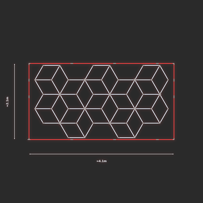 ULTRABEAM LED Light Kit Cube 2.1x3.8m 438W — Red