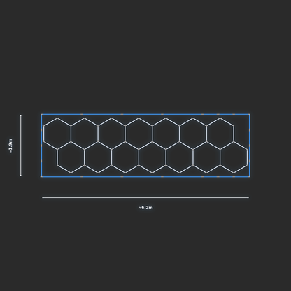 ULTRABEAM LED Light Kit Hex Classic 1.7x6.1m 354W — Blue
