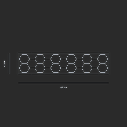 ULTRABEAM LED Light Kit Hex Classic 8x1.7m 456W — Cool White