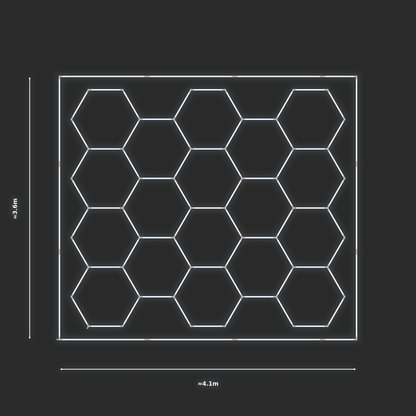 ULTRABEAM LED Light Kit Hex Classic 3.8x3.3m 426W — Cool White