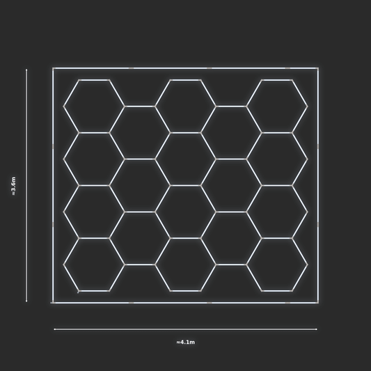 ULTRABEAM LED Light Kit Hex Classic 3.8x3.3m 426W — Cool White