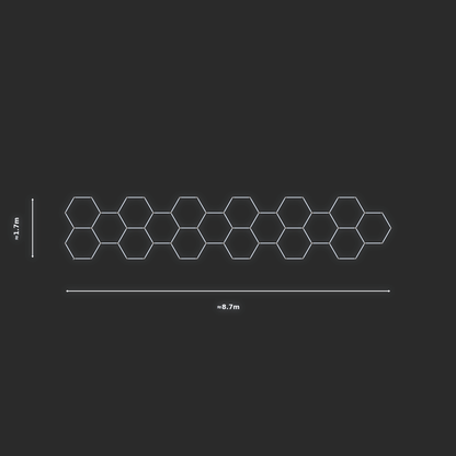 ULTRABEAM LED Light Kit Hex Classic 8.7x1.7m 480W — None