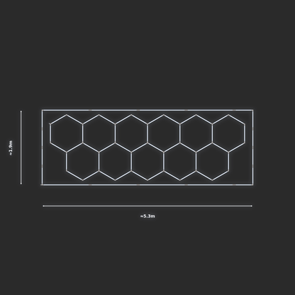 ULTRABEAM LED Light Kit Hex Classic 1.7x4.9m 282W — Cool White