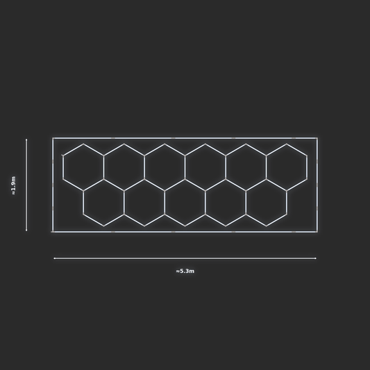 ULTRABEAM LED Light Kit Hex Classic 1.7x4.9m 282W — Cool White