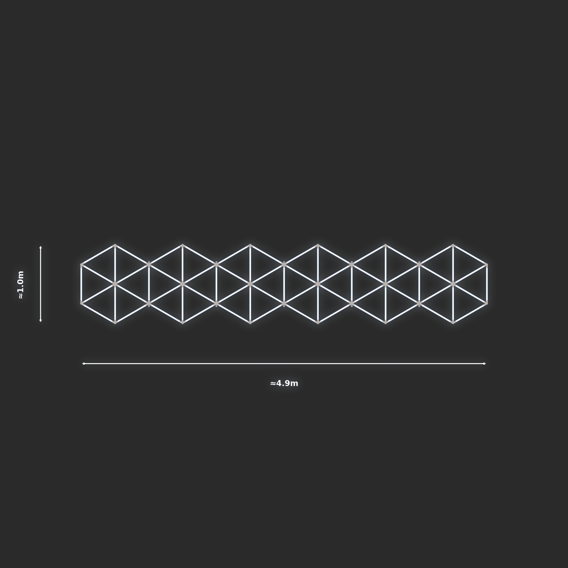 ULTRABEAM LED Light Kit Hex Subdivided 4.9x1m 402W — None