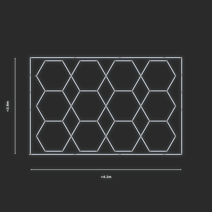 ULTRABEAM LED Light Kit Hex Parallel 2.5x3.8m 384W — Cool White