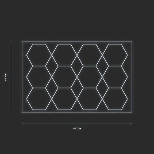 ULTRABEAM LED Light Kit Hex Parallel 2.5x3.8m 384W — Cool White