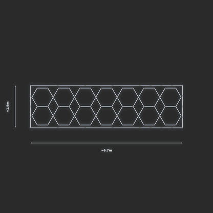 ULTRABEAM LED Light Kit Hex Parallel 1.7x6.6m 462W — Cool White