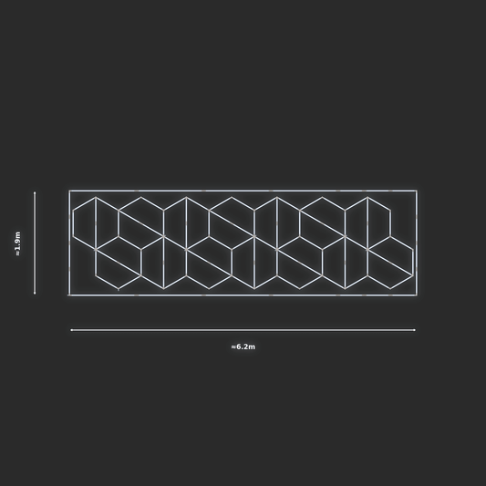 ULTRABEAM LED Light Kit Hex Alternating 6.1x1.7m 522W — Cool White