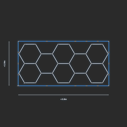 ULTRABEAM LED Light Kit Hex Classic 3.8x1.7m 222W — Blue