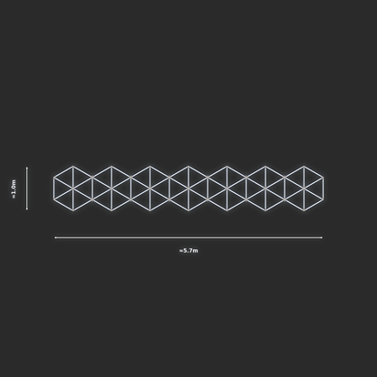 ULTRABEAM LED Light Kit Hex Subdivided 5.7x1m 468W — None