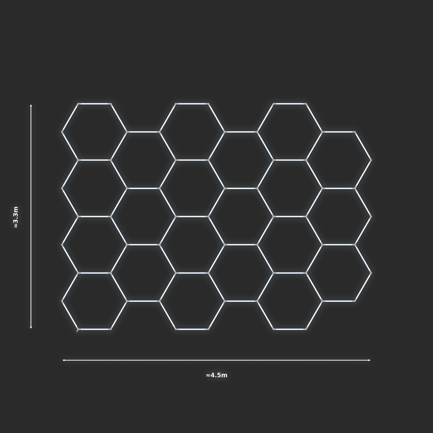 ULTRABEAM LED Light Kit Hex Classic 4.5x3.3m 486W — None