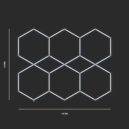 ULTRABEAM LED Light Kit Hex Parallel 2.5x1.9m 192W — None