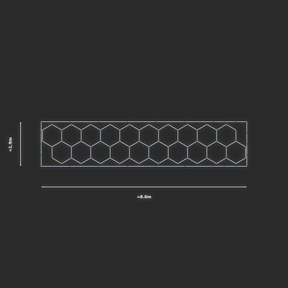 ULTRABEAM LED Light Kit Hex Classic 1.7x8.6m 498W — Cool White