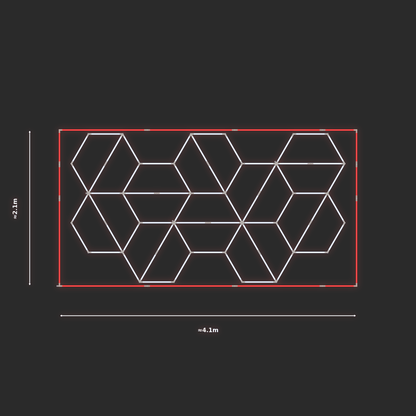 ULTRABEAM LED Light Kit Hex Rotating 2.1x3.8m 378W — Red