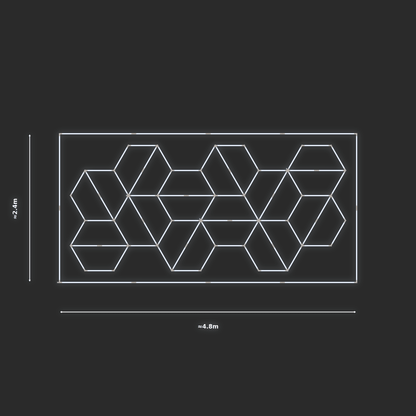 ULTRABEAM LED Light Kit Hex Rotating 2.1x4.5m 450W — Cool White