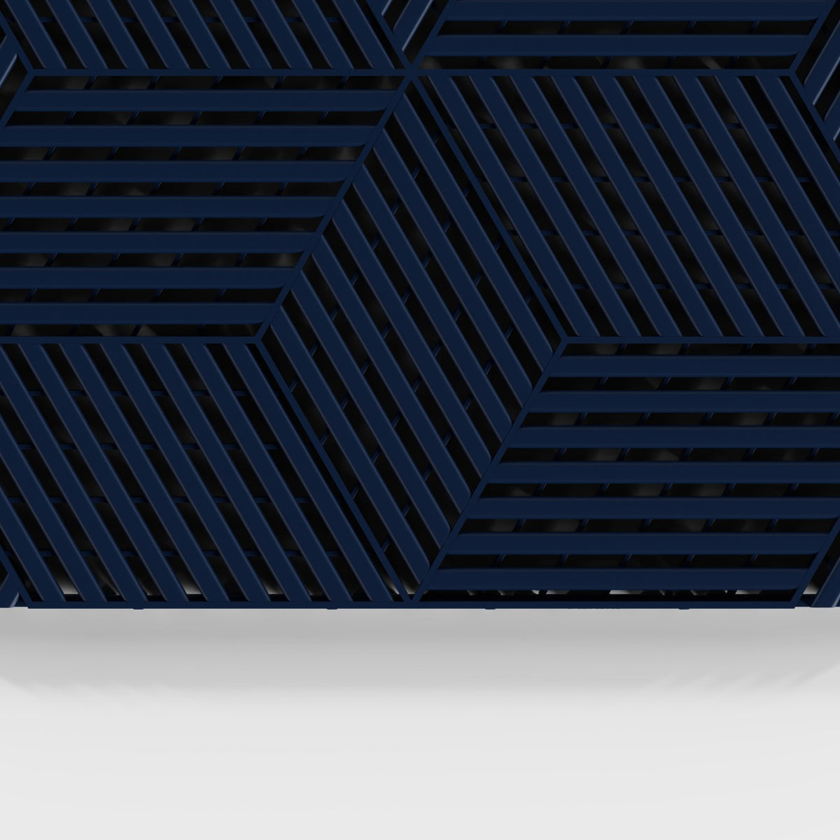 ULTRACUBE tile in Night Blue: the cube-pattern face from above