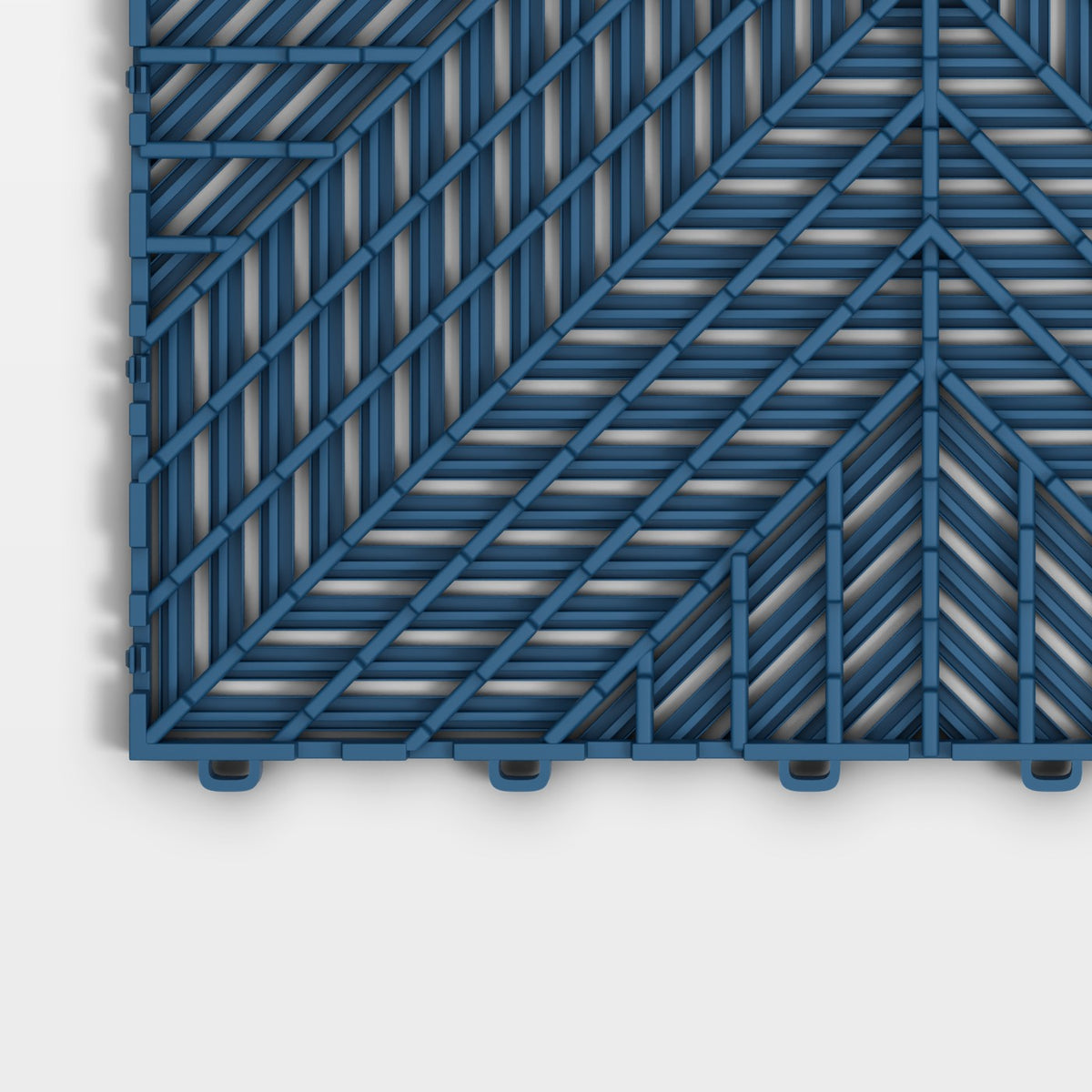 ULTRACORE tile in Aero Blue: one corner of the underside