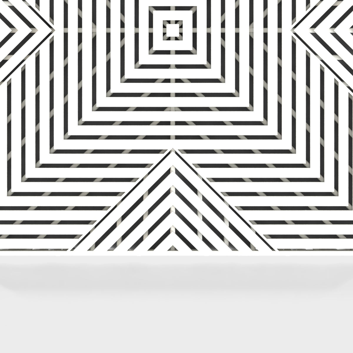 ULTRACORE tile in Alpine White: the face from above