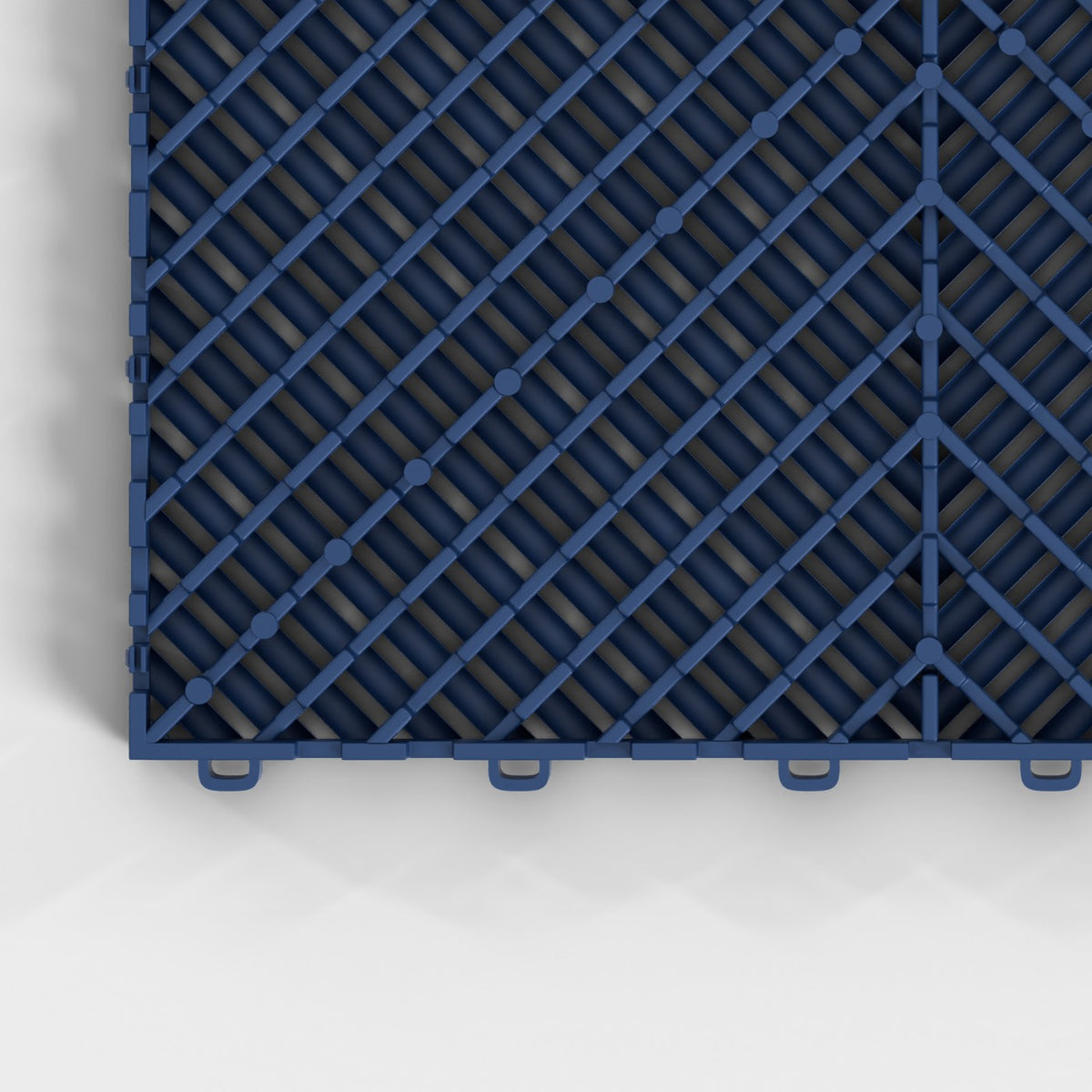ULTRAGRID tile in Night Blue: one corner of the underside